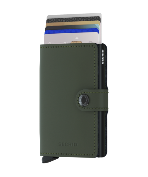 SECRID Miniwallet Matte Green Black
