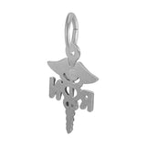REMBRANDT Sterling Silver RN Caduceus Charm
