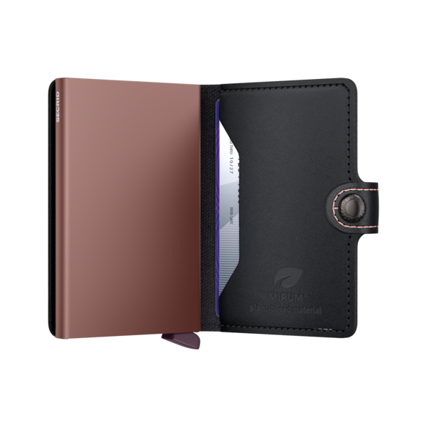 SECRID Miniwallet Mirum (Plant-Based) Black-Rose