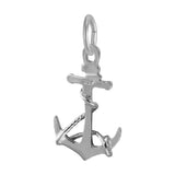 REMBRANDT Sterling Silver Anchor with Rope Charm
