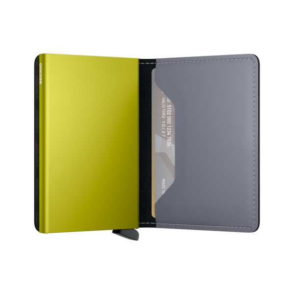 SECRID Slimwallet Matte Grey-Lime