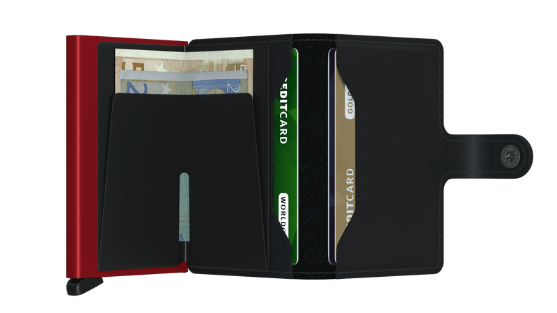 SECRID Miniwallet Matte Black Red