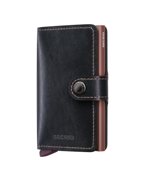 SECRID Miniwallet Mirum (Plant-Based) Black-Rose