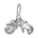 REMBRANDT Sterling Silver Boxing Gloves Accent Charm