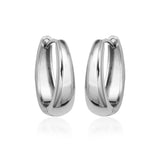 STEELX Stainless Steel Oval Huggies 18.5mm