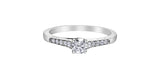 I AM CANADIAN 14K White Gold Canadian Diamond Ring