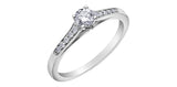 I AM CANADIAN 14K White Gold Canadian Diamond Ring