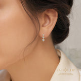LUJO 10K Yellow Lab Grown Diamond Drop Stud Earrings