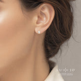 LUJO 10K Yellow Gold Pear Shape Lab Grown Diamond Prong Set Studs