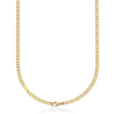 STEELX Stainless Steel Gold Ion Plated 5mm Curb Chain - 20''