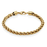 STEELX Stainless Steel Gold Ion Plated Wheat Polish - 8.75''