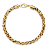 STEELX Stainless Steel Gold Ion Plated Wheat Polish - 8.75''