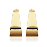 STEELX Stainless Steel Gold Ion Plated Curl Post Stud Earrings