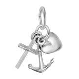 REMBRANDT Sterling Silver Faith, Hope, Charity Charm