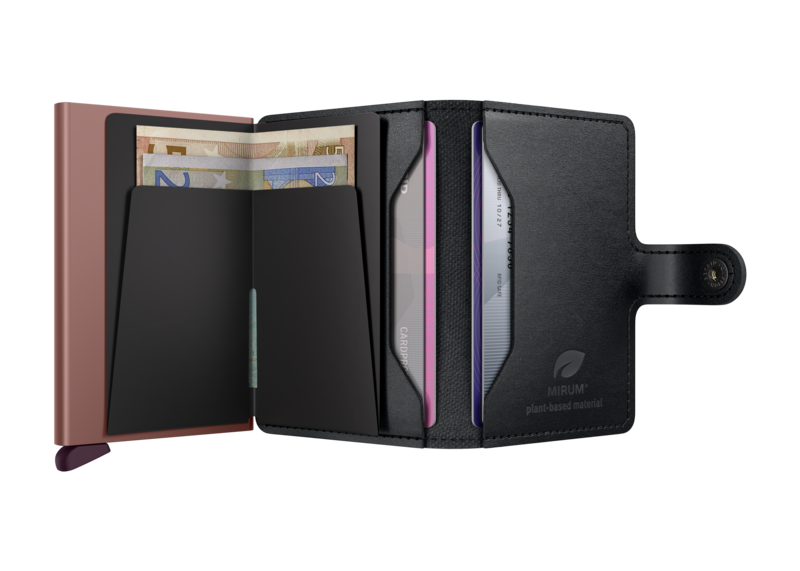 SECRID Miniwallet Mirum (Plant-Based) Black-Rose