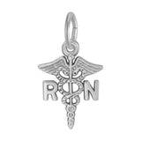 REMBRANDT Sterling Silver RN Caduceus Charm