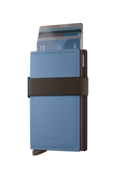 SECRID Bandwallet Matte Steel Blue-Brown