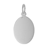 REMBRANDT Sterling Silver St. Michael Oval Disc Charm
