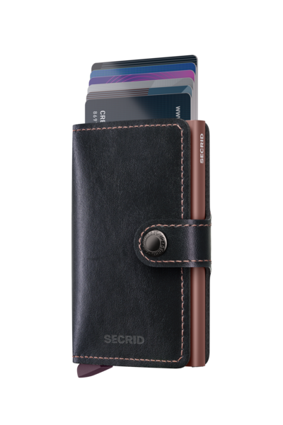 SECRID Miniwallet Mirum (Plant-Based) Black-Rose