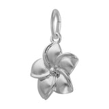 REMBRANDT Sterling Silver Plumeria Flower Charm