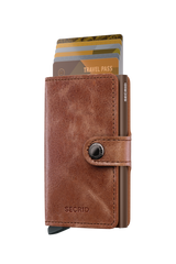 SECRID Miniwallet Vintage Cognac Brown
