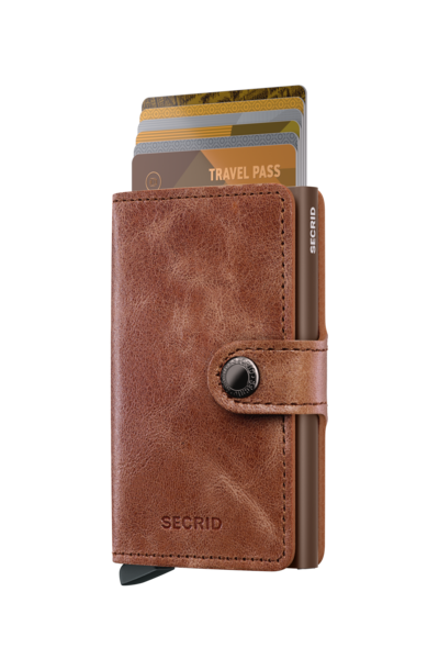 SECRID Miniwallet Vintage Cognac Brown