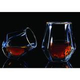 BRILLIANT CRYSTAL Double Double Whiskey Diamond Glass 200ml - Set of 2