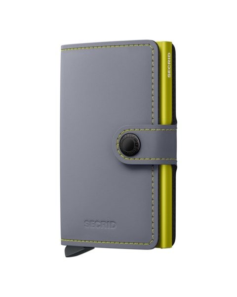 SECRID Miniwallet Matte Grey-Lime