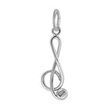 REMBRANDT Sterling Silver Treble Clef Charm