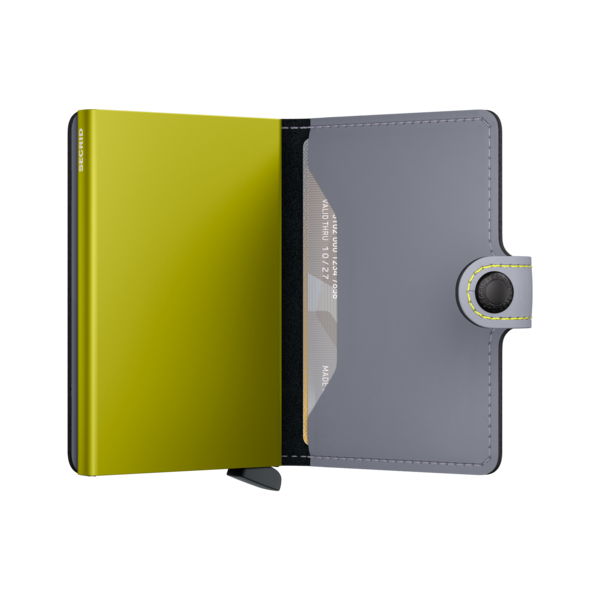 SECRID Miniwallet Matte Grey-Lime