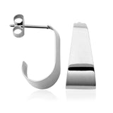 STEELX Stainless Steel Polished Curl Studs