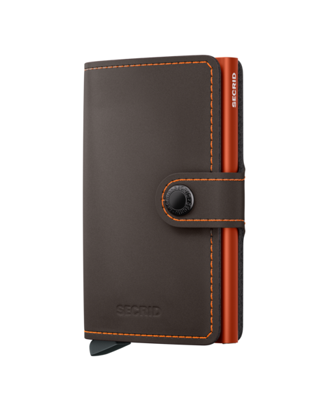 SECRID Miniwallet Matte Truffle-Orange