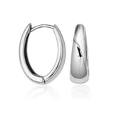 STEELX Stainless Steel Oval Huggies 18.5mm