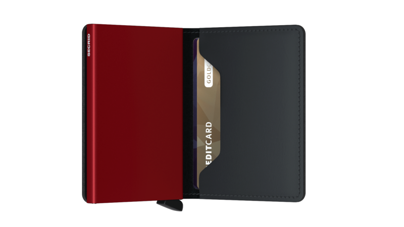 SECRID Slimwallet Matte Black & Red