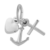 REMBRANDT Sterling Silver Faith, Hope, Charity Charm