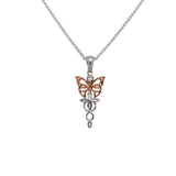 Butterfly Petite Pendant - Rose Gold or Yellow Gold
